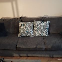 Dark Gray Couch Set 
