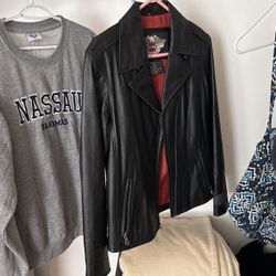 Ladies medium Harley Davidson, leather jacket