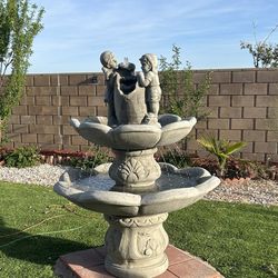 New Water Fountain Made Out Of Cement Perfect Gift 