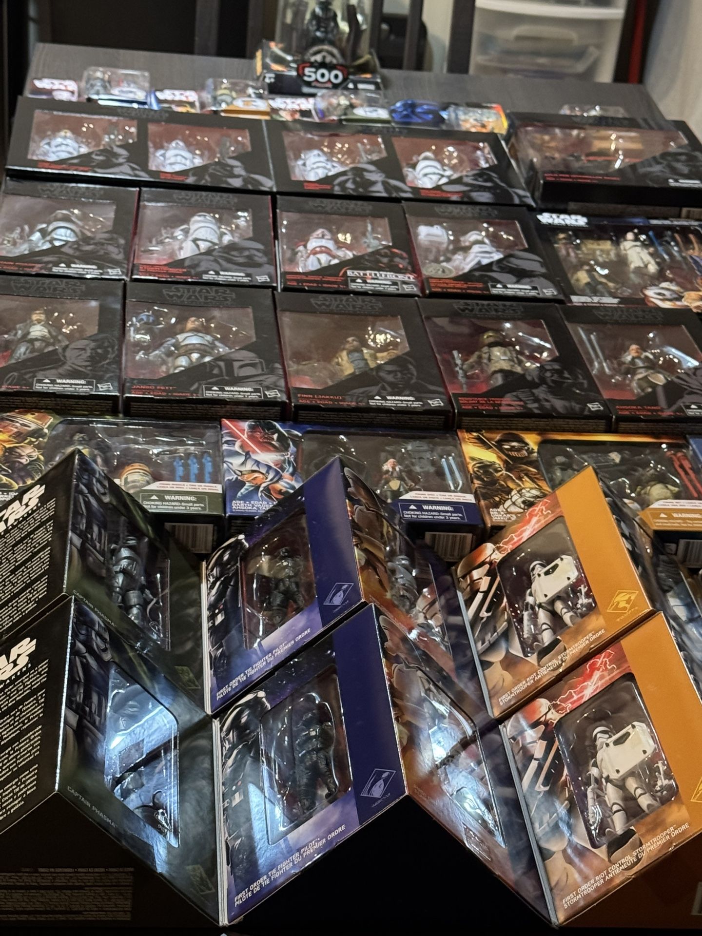 Table Full Of New Starwars Black Series