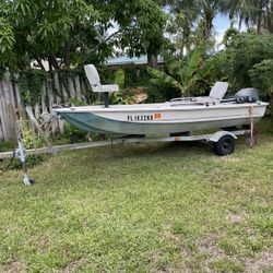 1992 Scout Micro skiff 14