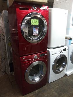 LG 24 in front load washer and dryer set working perfectly