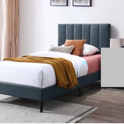 Twin Size Bed Frame With Mattress 
