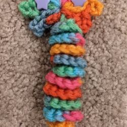 Bright Tie-Dye Axolotl Worm!