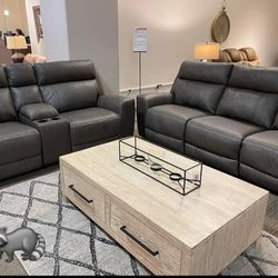 Roman Power Reclining Sofa, Loveseat Finance and Delivery Available 