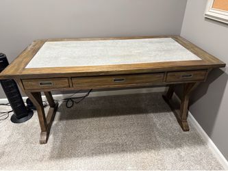 Desk with matching cabinet
