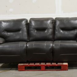Leather Power Reclining Sofa & Loveseat 