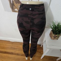 Lululemon Invigorate High Rise Tight 25" Heritage 365 Camo Brown Earth Multi