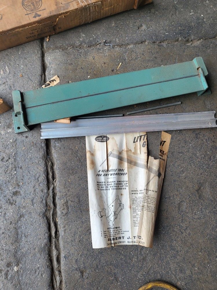 Little Giant 18" Bending Brake Tool Tools Machinists Sheetmetal Sheet Metal Steel