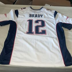 Tom Brady Super Bowl NEW ENGLAND Patriots Jersey MenS Xxl White NIKE Clean
