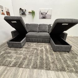 Gray Sectional Couch - Free Delivery