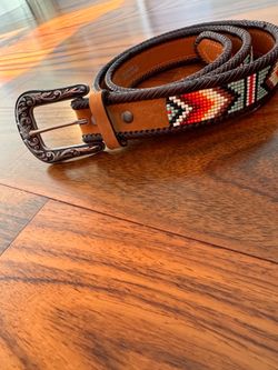 Leather belt size L