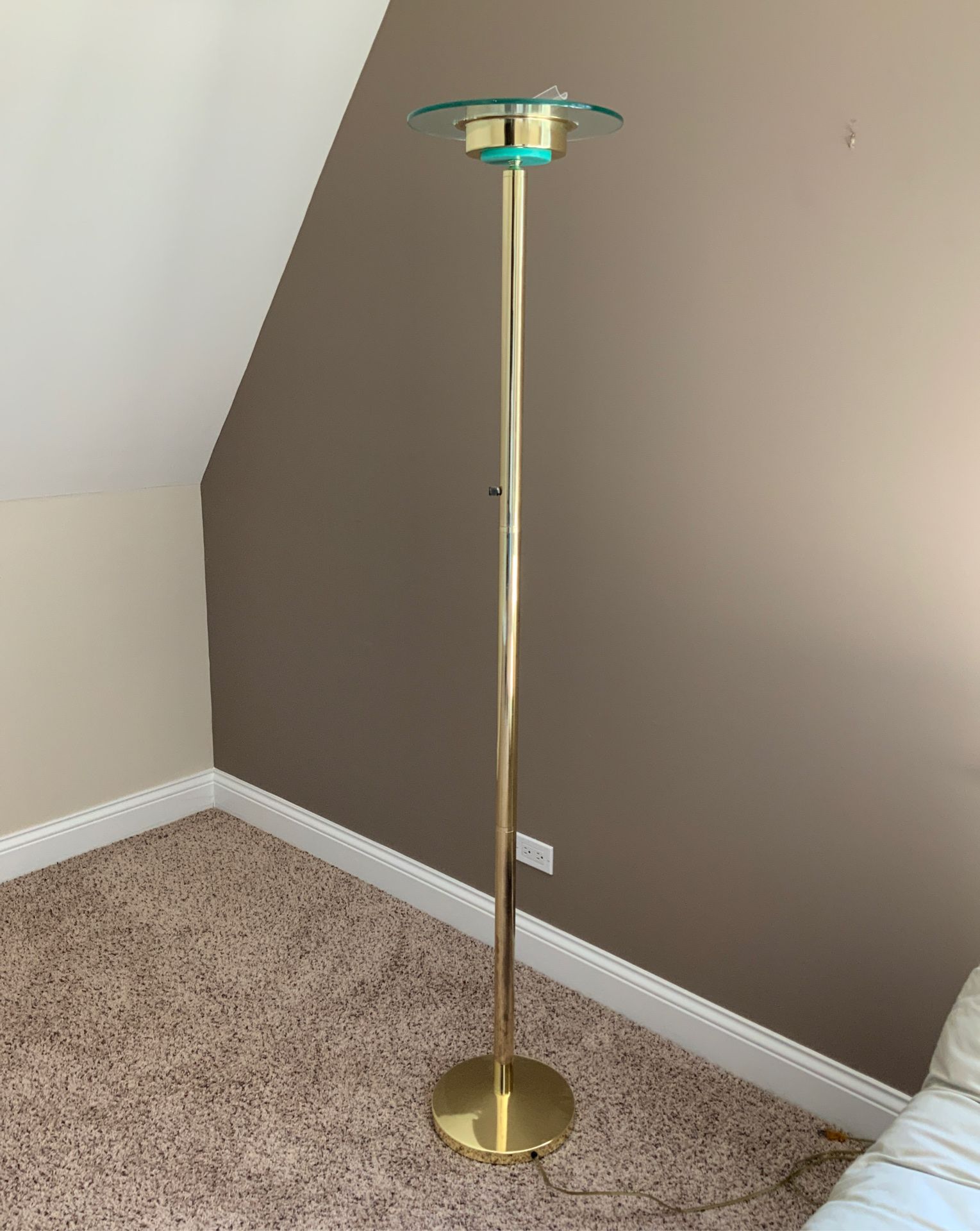 Gold floor lamp
