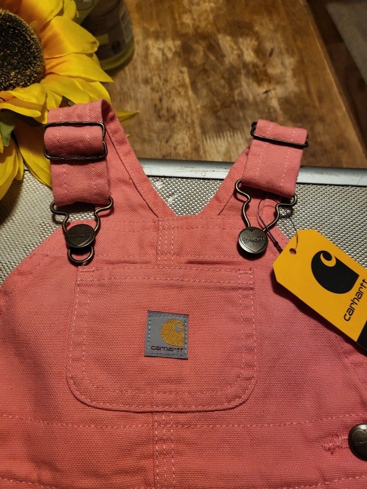 Baby Girl Carhart Overalls