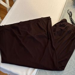 Dress Barn Women's Brown Lined Wide Leg Pants