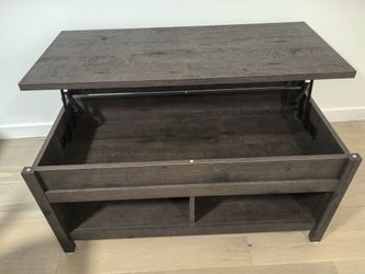 Free - Lift-Top Wood Coffee Table with Storage