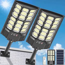 IP66 Waterproof Dusk to Dawn Bright Solar Street Lights, Flood Light with Motion Sensor and Remote  