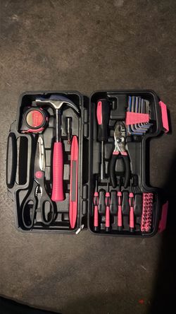 Pink Home Tool Kit Set with Case