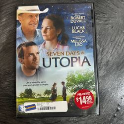 Seven Days in Utopia - DVD -  Very Good Robert Duvall Lucas Black ARC Entertainm