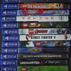 13 PS4 Video Games In Excellent Condition 