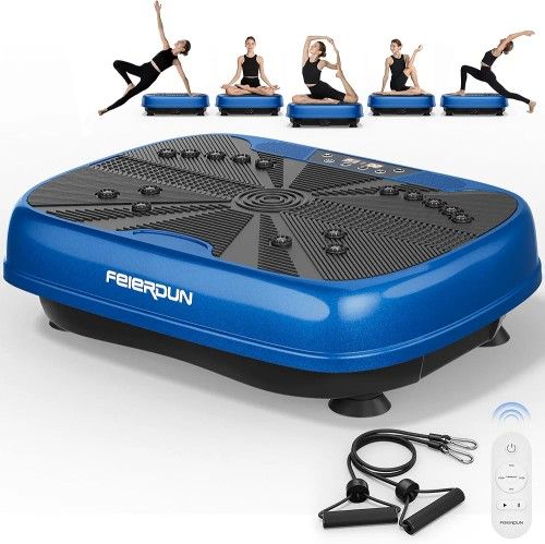 FEIERDUN Vibration Exercise Machine, Power Waver Vibration Plate Platform for Lymphatic Drainage Whole Body，with 2 Resistance Bands, 120 Levels,All Products : American Fashion Style Bags On Sale