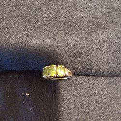 Citrine Gold Ring Sz 5 Or 6 10 Kt.