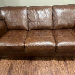 Leather Over Sized Sofa