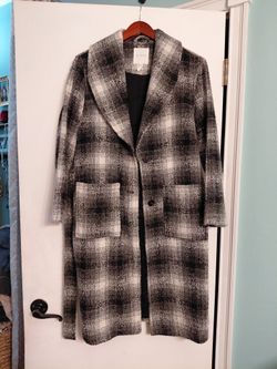 Gray Long Coat /Avec Lec Filles