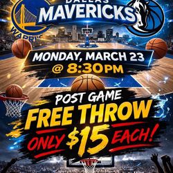 GOLDEN STATE WARRIORS AT MAVERICKS