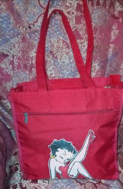 Betty Boop Red Utility Tote Bag - Gently Used