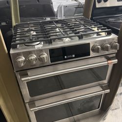 Café 30’ Smart Slide Gas Double Oven With Convection Stove 