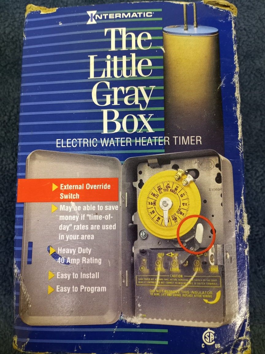 Brand New Intermatic The Little Gray Box Electric Water Heater