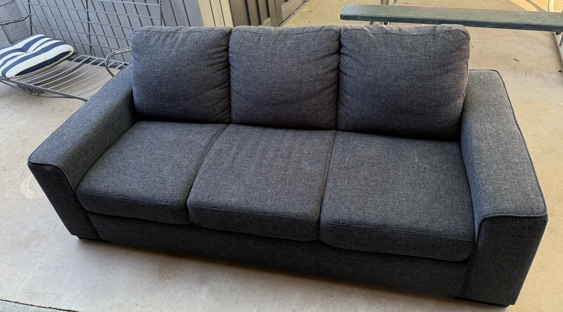 Living Spaces Gray Couch