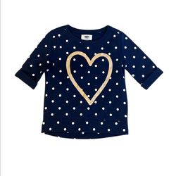 Girls Blue Polka Dot Old Navy Sweatshirt size 4T