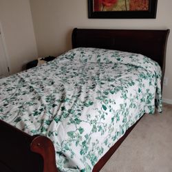 Queen Size Bed (Frame And Mattress)