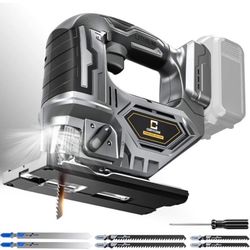 Cordless Jig Saw for Dewalt 18v 20v Max B, Jigsaw Tool Brushless, Variable Speed 2900 RPM, Beve