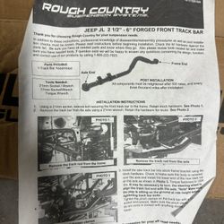 Jeep Wrangler JL Rough Country Adjustable Track Bar
