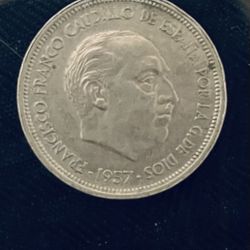 1957 50 Ptas (1960) On The Star. Spain.