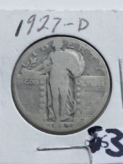 1927-D Standing Liberty Silver Quarter