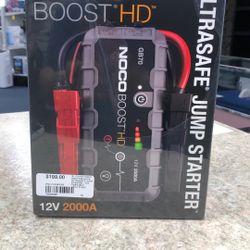 NOCO Boost HD 12V 2000A Ultra safe Jumó Starter NIB (70509399)