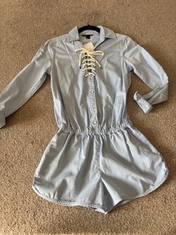 Victoria’s Secret baby blue long sleeve romper