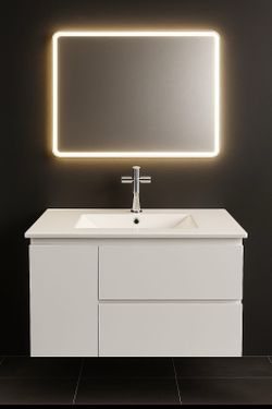 Bathroom vanity floating