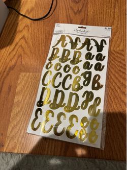 Alphabet stickers