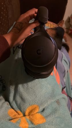 Black headphones