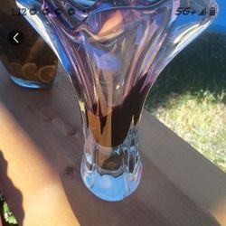 Vintage Purple Sommerso Murano Glass Vase 