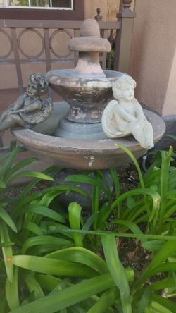 Standing Water Fountain with Angels