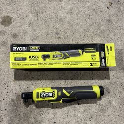 Ryobi Usb Rechargeable 3/8in Ratchet 