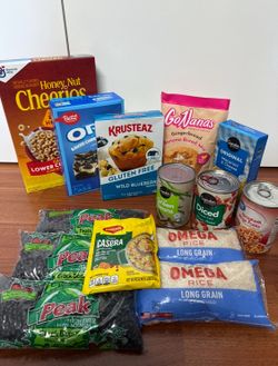 New cans,cereals,rices….