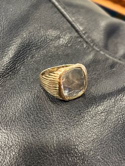 Mens 10K gold ring jewelers loupe (custom made)