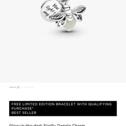 Glow-in-the-dark Firefly Pandora Charm